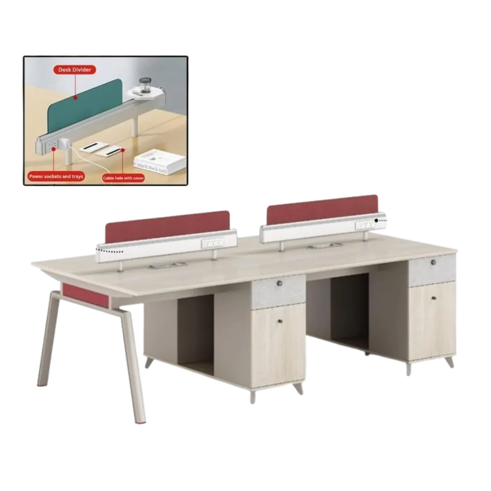 Aluminum Desk Divider Rail (KC-01)